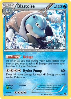 Blastoise - 16/101 (BW Plasma Blast) trading card from Deck Exclusives Blastoise - 16/101 (BW Plasma Blast) - Deck Exclusives Pokémon trading card