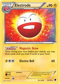 Electrode - 33/116 (BW Plasma Freeze) trading card from Deck Exclusives Electrode - 33/116 (BW Plasma Freeze) - Deck Exclusives Pokémon trading card