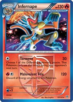 Infernape - 17/135 (BW Plasma Storm) trading card from Deck Exclusives Infernape - 17/135 (BW Plasma Storm) - Deck Exclusives Pokémon trading card