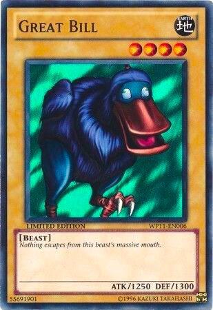 Great Bill - World Championship 2011 Card Pack YuGiOh trading card