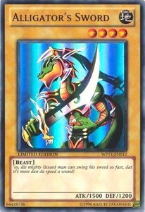 Alligator's Sword - World Championship 2011 Card Pack (WP11) #WP11-EN012 - Super Rare YuGiOh Trading Card