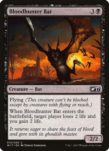 Bloodhunter Bat - Welcome Deck 2017 Magic: The Gathering trading card