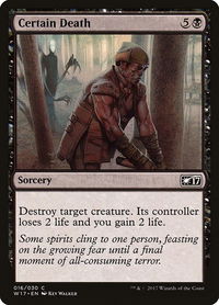 Certain Death - Welcome Deck 2017 (W17) #16 - Common Magic: The Gathering Trading Card