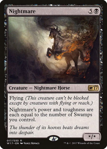 Nightmare - Welcome Deck 2017 Magic: The Gathering trading card