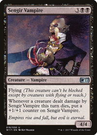Sengir Vampire - Welcome Deck 2017 (W17) #19 - Uncommon Magic: The Gathering Trading Card