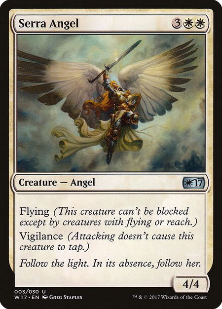 Serra Angel - Welcome Deck 2017 Magic: The Gathering trading card