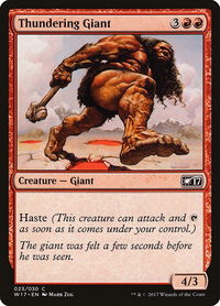 Thundering Giant - Welcome Deck 2017 (W17) #23 - Common Magic: The Gathering Trading Card