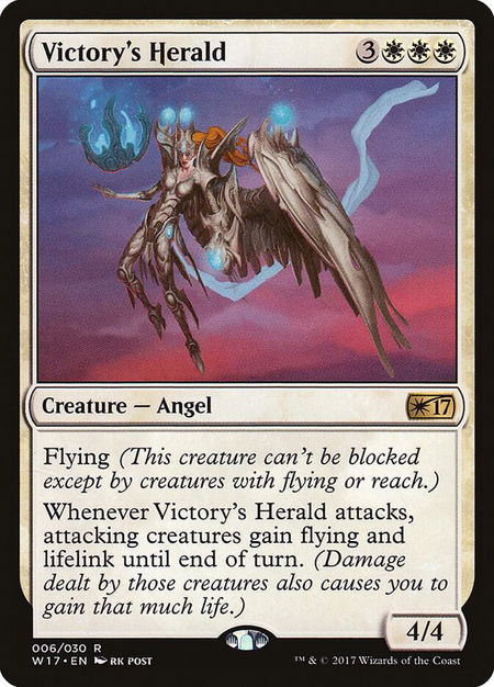 Victory's Herald - Welcome Deck 2017 Magic: The Gathering trading card