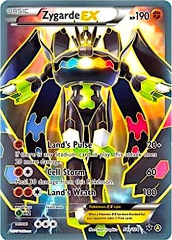 Zygarde EX - 54a/124 trading card from Alternate Art Promos Zygarde EX - 54a/124 - Alternate Art Promos Pokémon trading card