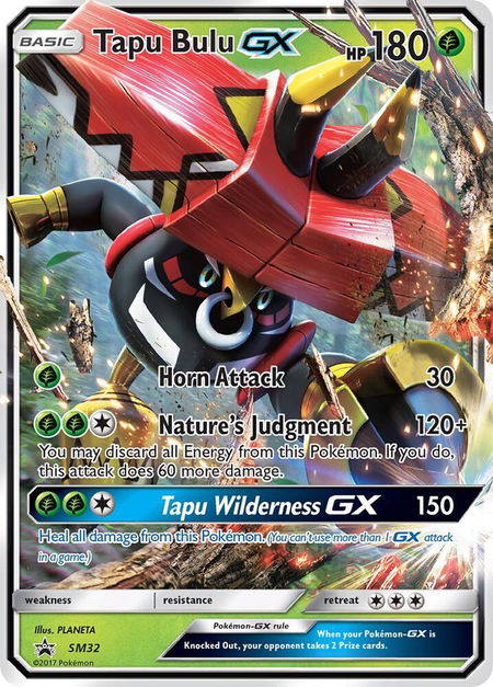 Tapu Bulu GX - SM32 - SM Promos Pokémon trading card