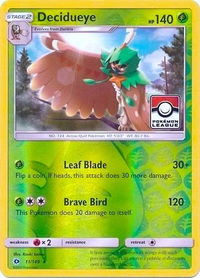 Decidueye - 11/149 (Pokemon League) - League & Championship Cards (PR) #011/149 - Promo Pokémon Trading Card