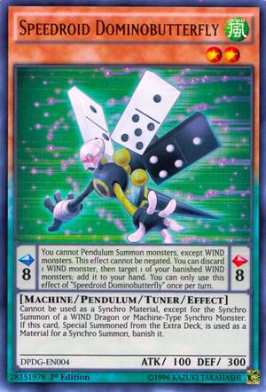 Speedroid Dominobutterfly - Duelist Pack: Dimensional Guardians YuGiOh trading card