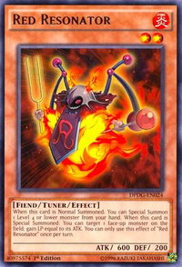 Red Resonator - Duelist Pack: Dimensional Guardians (DPDG) #DPDG-EN024 - Rare YuGiOh Trading Card