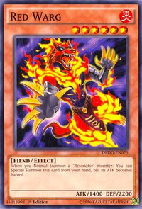 Red Warg - Duelist Pack: Dimensional Guardians (DPDG) #DPDG-EN025 - Common / Short Print YuGiOh Trading Card