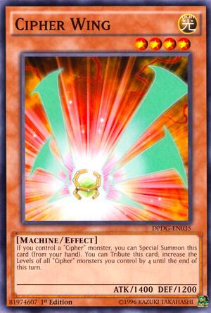 Cipher Wing - Duelist Pack: Dimensional Guardians YuGiOh trading card