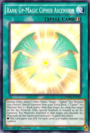 Rank-Up-Magic Cipher Ascension - Duelist Pack: Dimensional Guardians YuGiOh trading card