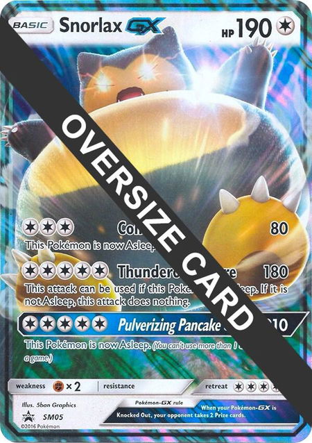 Snorlax GX - SM05 - Jumbo Cards Pokémon trading card