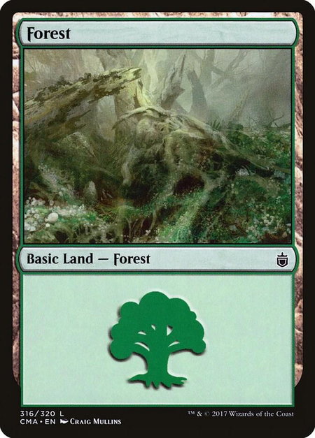 Forest (316) - Commander Anthology Magic: The Gathering trading card