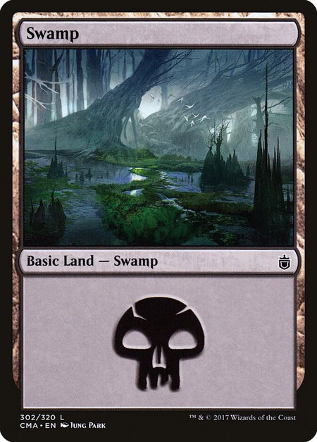 Swamp (302) - Commander Anthology Magic: The Gathering trading card