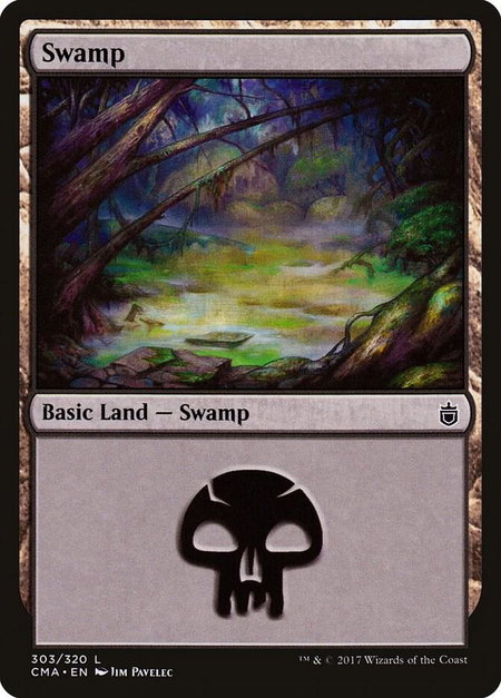 Swamp (303) - Commander Anthology Magic: The Gathering trading card