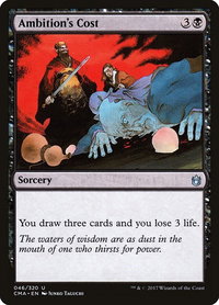 Ambition's Cost - Commander Anthology (CMA) #46 - Uncommon Magic: The Gathering Trading Card