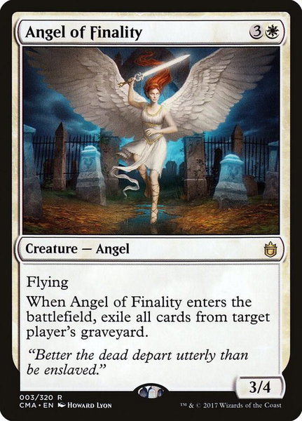 Angel of Finality trading card from Commander Anthology Angel of Finality - Commander Anthology Magic: The Gathering trading card