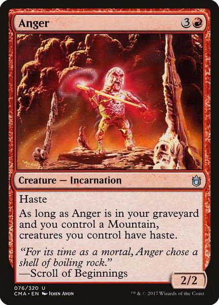Anger - Commander Anthology Magic: The Gathering trading card