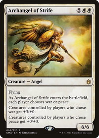 Archangel of Strife - Commander Anthology (CMA) #5 - Rare Magic: The Gathering Trading Card