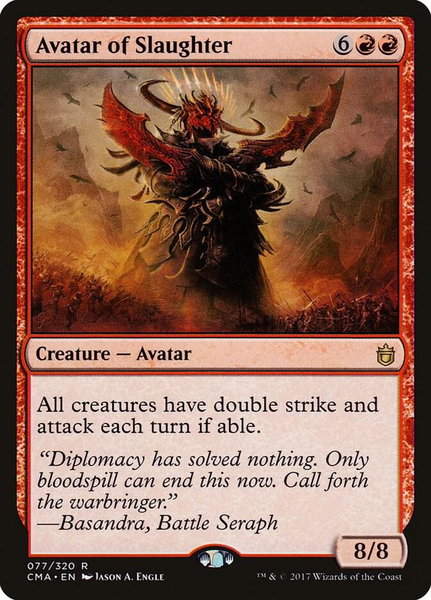 Avatar of Slaughter trading card from Commander Anthology Avatar of Slaughter - Commander Anthology Magic: The Gathering trading card