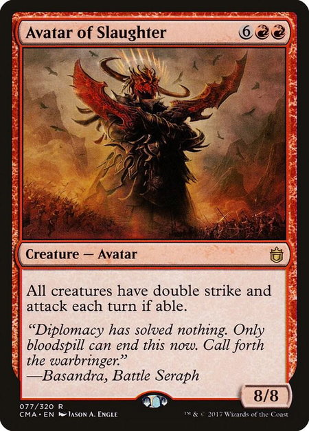 Avatar of Slaughter - Commander Anthology Magic: The Gathering trading card