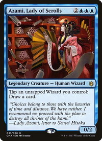 Azami, Lady of Scrolls - Commander Anthology (CMA) #31 - Rare Magic: The Gathering Trading Card