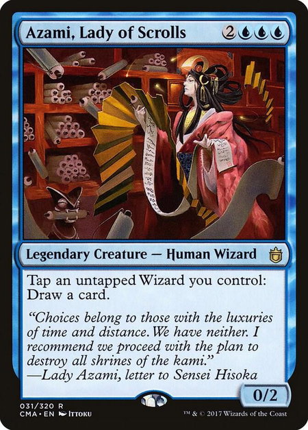 Azami, Lady of Scrolls - Commander Anthology Magic: The Gathering trading card