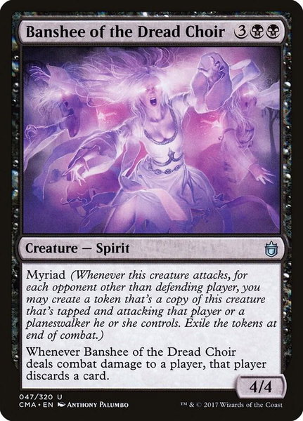 Banshee of the Dread Choir trading card from Commander Anthology Banshee of the Dread Choir - Commander Anthology Magic: The Gathering trading card
