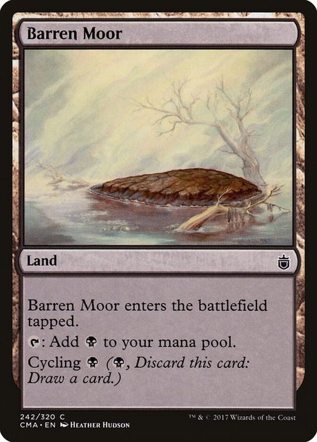 Barren Moor trading card from Commander Anthology Barren Moor - Commander Anthology Magic: The Gathering trading card