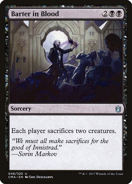 Barter in Blood - Commander Anthology Magic: The Gathering trading card