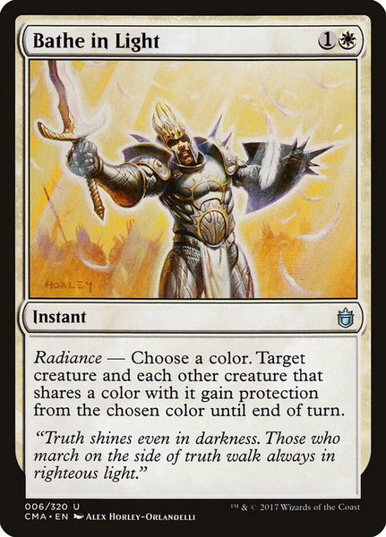 Bathe in Light trading card from Commander Anthology Bathe in Light - Commander Anthology Magic: The Gathering trading card