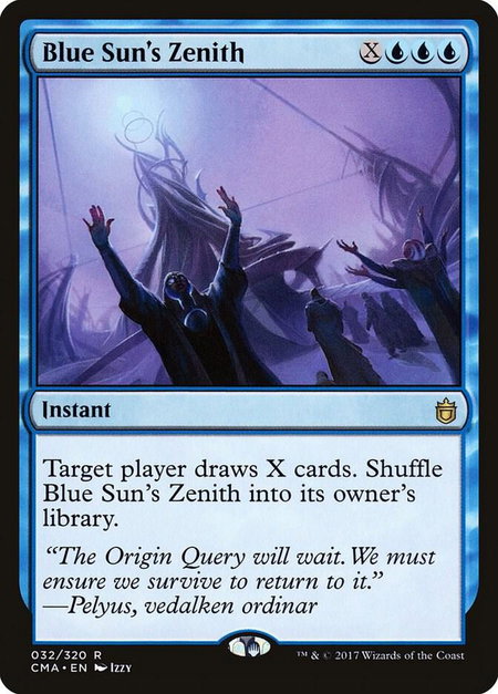 Blue Sun's Zenith - Commander Anthology Magic: The Gathering trading card