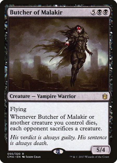 Butcher of Malakir trading card from Commander Anthology Butcher of Malakir - Commander Anthology Magic: The Gathering trading card