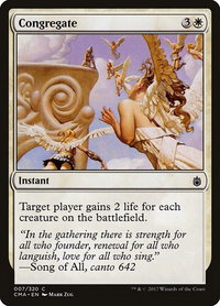 Congregate - Commander Anthology (CMA) #7 - Common Magic: The Gathering Trading Card