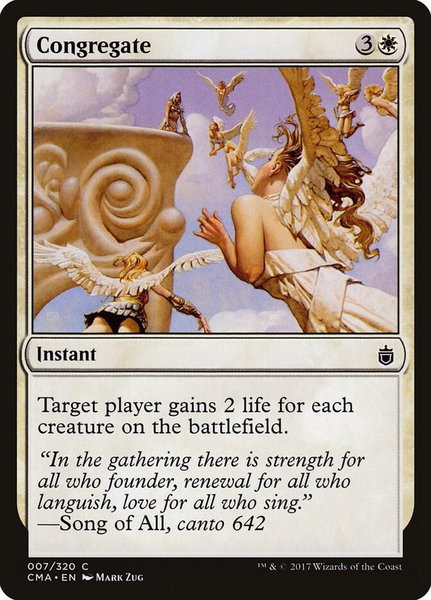 Congregate trading card from Commander Anthology Congregate - Commander Anthology Magic: The Gathering trading card