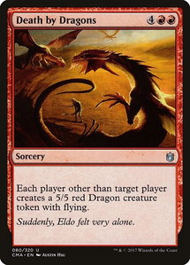 Death by Dragons - Commander Anthology (CMA) #80 - Uncommon Magic: The Gathering Trading Card