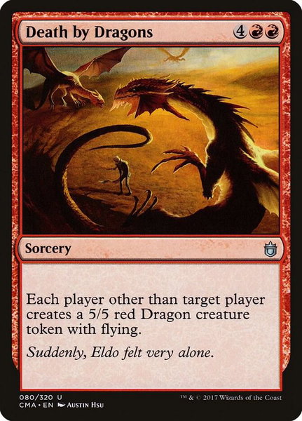 Death by Dragons - Commander Anthology Magic: The Gathering trading card