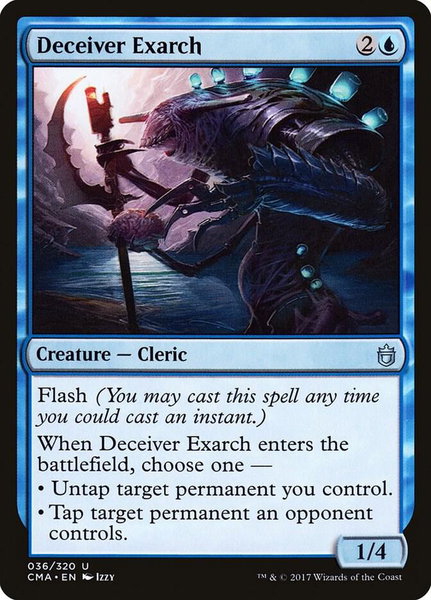 Deceiver Exarch trading card from Commander Anthology Deceiver Exarch - Commander Anthology Magic: The Gathering trading card