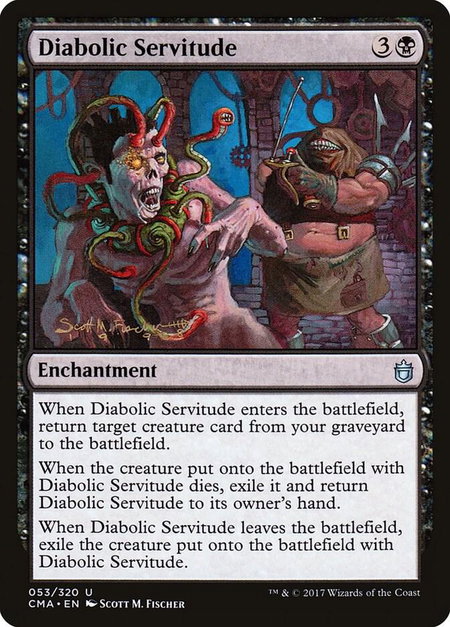 Diabolic Servitude - Commander Anthology Magic: The Gathering trading card