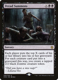 Dread Summons - Commander Anthology (CMA) #56 - Rare Magic: The Gathering Trading Card