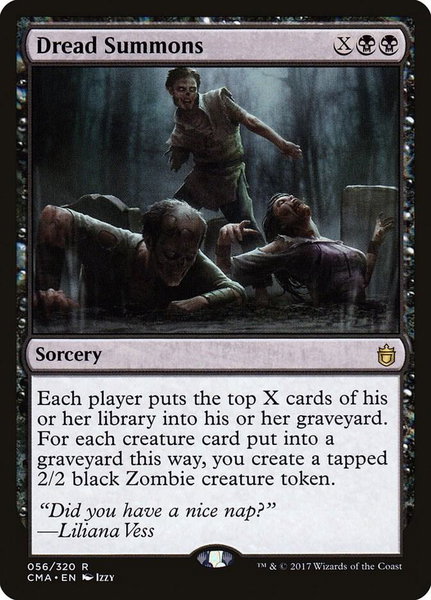 Dread Summons trading card from Commander Anthology Dread Summons - Commander Anthology Magic: The Gathering trading card