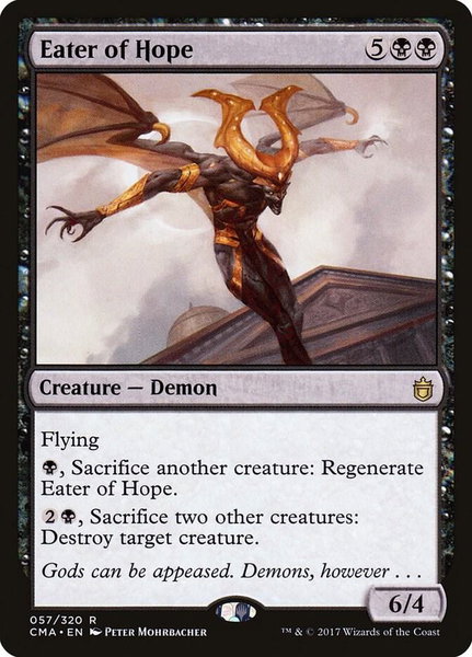 Eater of Hope trading card from Commander Anthology Eater of Hope - Commander Anthology Magic: The Gathering trading card