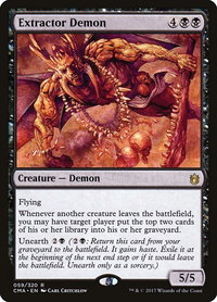 Extractor Demon - Commander Anthology (CMA) #59 - Rare Magic: The Gathering Trading Card