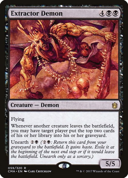 Extractor Demon - Commander Anthology Magic: The Gathering trading card