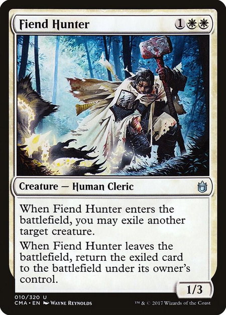 Fiend Hunter trading card from Commander Anthology Fiend Hunter - Commander Anthology Magic: The Gathering trading card